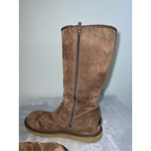 Ugg Boots Cargo Pocket Espresso Brown Real Shearling W10 - Picture 10 of 12